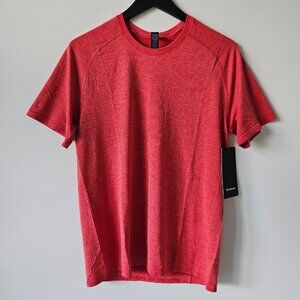 NWT LULULEMON DKRD/PLBR Raspberry Red Metal Vent Tech SS 2.0 Shirt Men's Medium